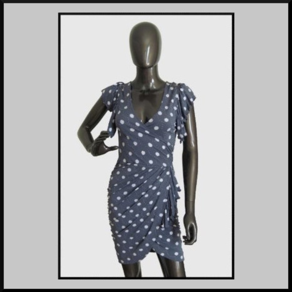 Leifsdottir Anthropologie Gray Sparks Fly Dress